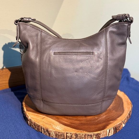 THE SAK Sequoia Leather Hobo | Gray | Signature Charm | Older Version - Picture 3 of 9